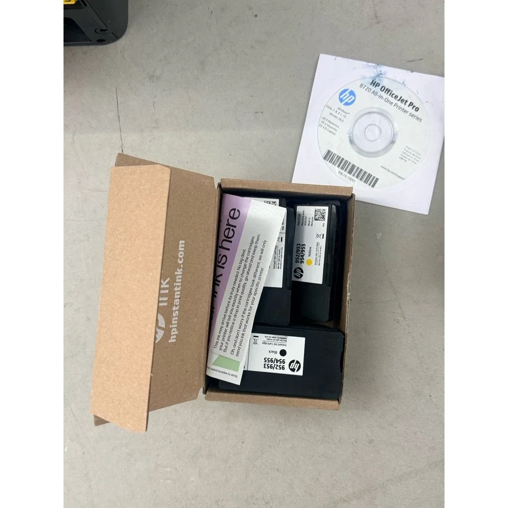 HP OfficeJet Pro 8710 All-in-One Wireless Inkjet Color Printer 952 Ink TESTED